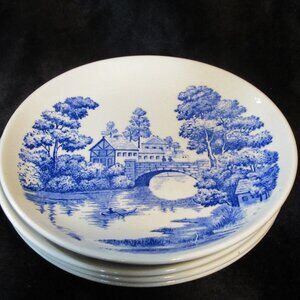 Vintage Nasco Lakeview 4pc Dessert Plate